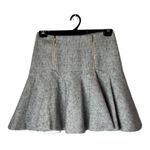 Rebecca Taylor Skirt Women 4 Gray Shark Tweed Pleated A Line Mini NWT Preppy Photo 2