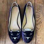 Charlotte Olympia Women’s  purple velvet Kitty  shoes limited edition size 38.5 Photo 1