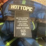 Hot Topic  Blue Green Plaid Pleated Mini Skirt | Size M‎ Photo 2