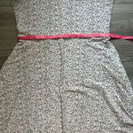 Pact White Pink Green Floral Sleeveless Knee Length Skater Dress Size L Spring Size L Photo 6