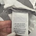 Madewell Skirt Midi Grey White Striped Overlay Wrap Tulip Hem Slit Linen Blend S Photo 4