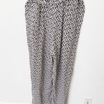 [XÍRENA] Haven Tile Geometric Print Cassi Jumpsuit Belt Flutter Sleeves Sz Large White Photo 6