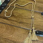J.Crew  Gold Tassel Necklace Photo 0