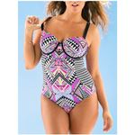 NWT SWIMSUITS FOR ALL One Piece Swimsuit Size 10 Photo 4