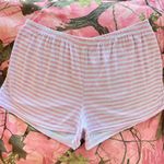 coquette pink white striped mini lounge shorts Size M Photo 3