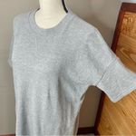 Madewell Terry Short Sleeve Sweatshirt Mini Dress in Heather Smoke Grey Small Photo 6