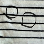 Torrid  Women’s 2X Terry Cloth Stripe Top Short Sleeve Button Front Preppy Retro Photo 3