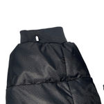 Athleta  Goose Down Jacket Black XL Hooded Packable Puffer GUC Mended Hole Photo 4