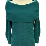 Jaclyn Smith Sweater Knit Turtle Neck Green Womens Size Medium Photo 0