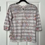 LC Lauren Conrad  Floral Striped Sweater - Size S Photo 2