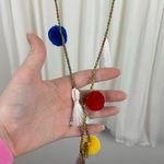 Umgee Womens Tasseled Multicolor Mini Dress Sz M Vacation Resortwear Summer Photo 2