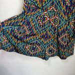 Veronica M  Womens Kimono Shorts Romper Multi Color Geometric Print Stretch Small Photo 7