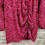 Retrofête Retrofete Edith Mini Dress in Orchid Pink Sequin Size Large NWT V Neck Photo 4