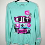 Hello Kitty  TokyoSpeed Sanrio Long Sleeve Tee Aqua Small 100% Cotton Cute Kawaii Photo 0