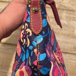 Dooney & Bourke  Marabelle Ruby Multicolor Floral Leather Satchel Photo 13