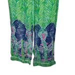 Lilly Pulitzer Palazzo Pant in Toucan Green Elephants Cotton Lightweight XS Photo 1