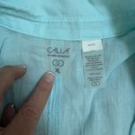 Calia Light Blue Button‎ Down Shirt Swim Cover Up Size XL Lightweight EUC Photo 4