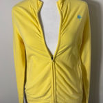 Lilly Pulitzer  Preppy Golf Cotton Yellow Zip Up Jacket Size Small Photo 0