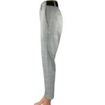 ZARA Gray Plaid Checkered Straight Skinny High Rise Trousers Dress Pants Size S Photo 1