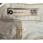 SO  ~ High Rise Shortie Jean Shorts Size 9/29W  ~ Distressed ~ White Photo 4