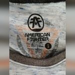 American Fighter Women's Graphic Raglan Top - Black and Gray Photo 2