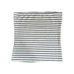 ZARA  Striped Navy Blue and White Tube Top Sz M  Photo 1