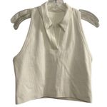 Athleta  Women's White Cropped Tank Top Size M Photo 0