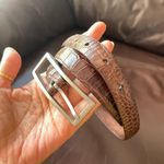 Kenneth Cole pre loved leather belt women’s size buckle to first hole 27 inches to last hole 31 inches Photo 3