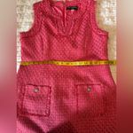 Karl Lagerfeld Karl Laggerfield Paris Tweed Midi Formal Front Pockets Party Pink Dress S 14 F7 Photo 12
