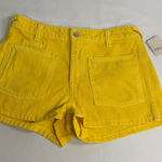 Free People Vibrant Yellow Jean Shorts Photo 0