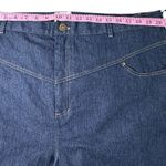 Unique Vintage  20 3X Dark Wash Denim Jeans Women's Straight Leg Star‎ Button Photo 2