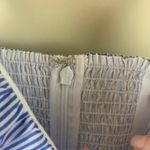 Parker  New York Lollie Mini Dress XS Blue White Stripe Ruffle NWT Photo 5
