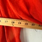 Anthropologie MOTH Red Orange Lace Knit Waterfall Cardigan Sweater Crochet Boho Photo 3