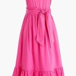 J.Crew Cotton V-Neck Tiered Short Sleeve Midi Dress Photo 0