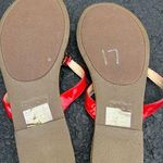 Bebe  Sandals Red Quilted 8 Photo 2