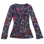 Sweet Pea Sweat Pea Y2K Paisley Mesh Fitted Top Whimsigoth Romantic Boho Fairy Size Med Photo 0