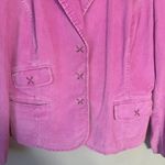 J.Jill Vintage Corduroy Blazer Jacket Women's Small Pink Classic Preppy Career Photo 7