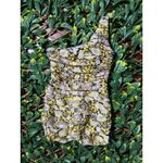 ZARA  Purple Yellow Scrunched One Shoulder Mini Dress Size Medium Photo 2