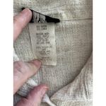 Vtg 90s Pasta USA Women's Sleeveless Button Up Shirt Cream Linen Blend Size M Tan Size M Photo 5