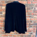 Dalia womens velour open front blazer jacket office goth whymsygoth y2k black M Size M Photo 4