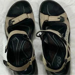 Ecco  YUCATÁN SANDAL WOMENS SIZE 11(43)  BIRCH PINK ACCENTS MULTI STRAPS  CLEAN Photo 13