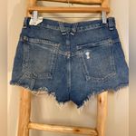 We The Free Free People  Denim Jean Shorts 26 Blue Distressed Frayed Boho Beach Photo 5