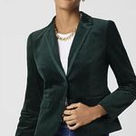 J.Crew Factory Velvet Green Schoolboy Blazer Photo 0