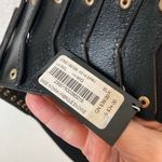 Bebe  black faux vegan leather studded stretch snap closure belt M/L NEW Photo 6