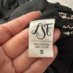 Love Shack Fancy  Black Pink Smocked Embroidered Dress Photo 9