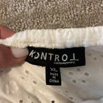 Kontrol  White Eyelet Off The Shoulder Ruffle Top Photo 5