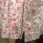 Victoria's Secret Victoria Secret women’s floral linen blend business casual blazer jacket size 12 Photo 11