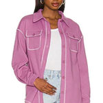 Lovers + Friends NWT Utility Shacket in Purple Grape Size Extra Small Photo 0