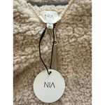 NWT NIA Teddy Sherpa Zip Hoodie Jacket size small Brown Photo 2