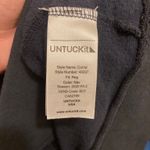 Untuckit  Navy Blue Performance Business Casual Pullover Quarter Zip Sweater Photo 3